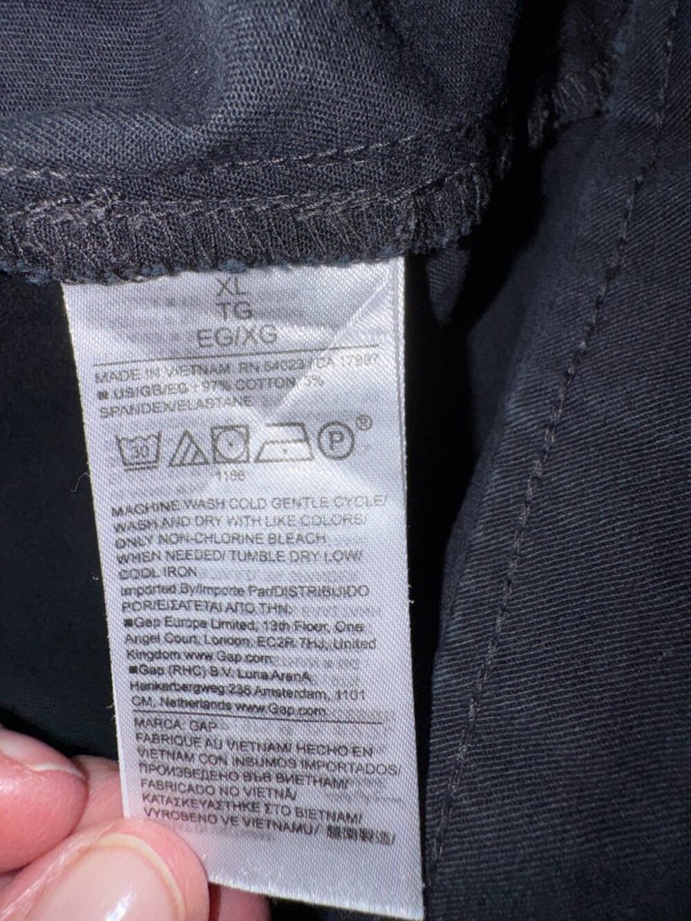 Gap Black Cargo High Waisted Jogger Pants size XL - Picture 3 of 13